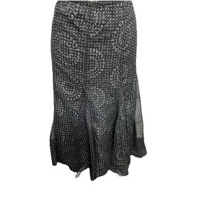 Vintage Notations Y2K Reversible Maxi Fairy Skirt Size L Asymmetric Whimsical